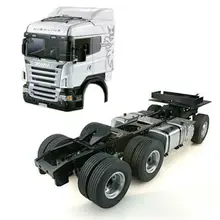 LESU 1/14 RC Sca 6*4 Металлическое шасси DIY ее кабина RC тягач с мотором THZH0307