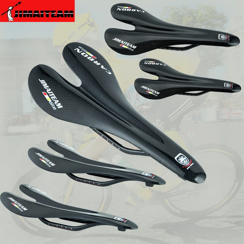 JIMAITEAM полный 3K углеродный sella ciclismo шоссейный велосипед горный седло