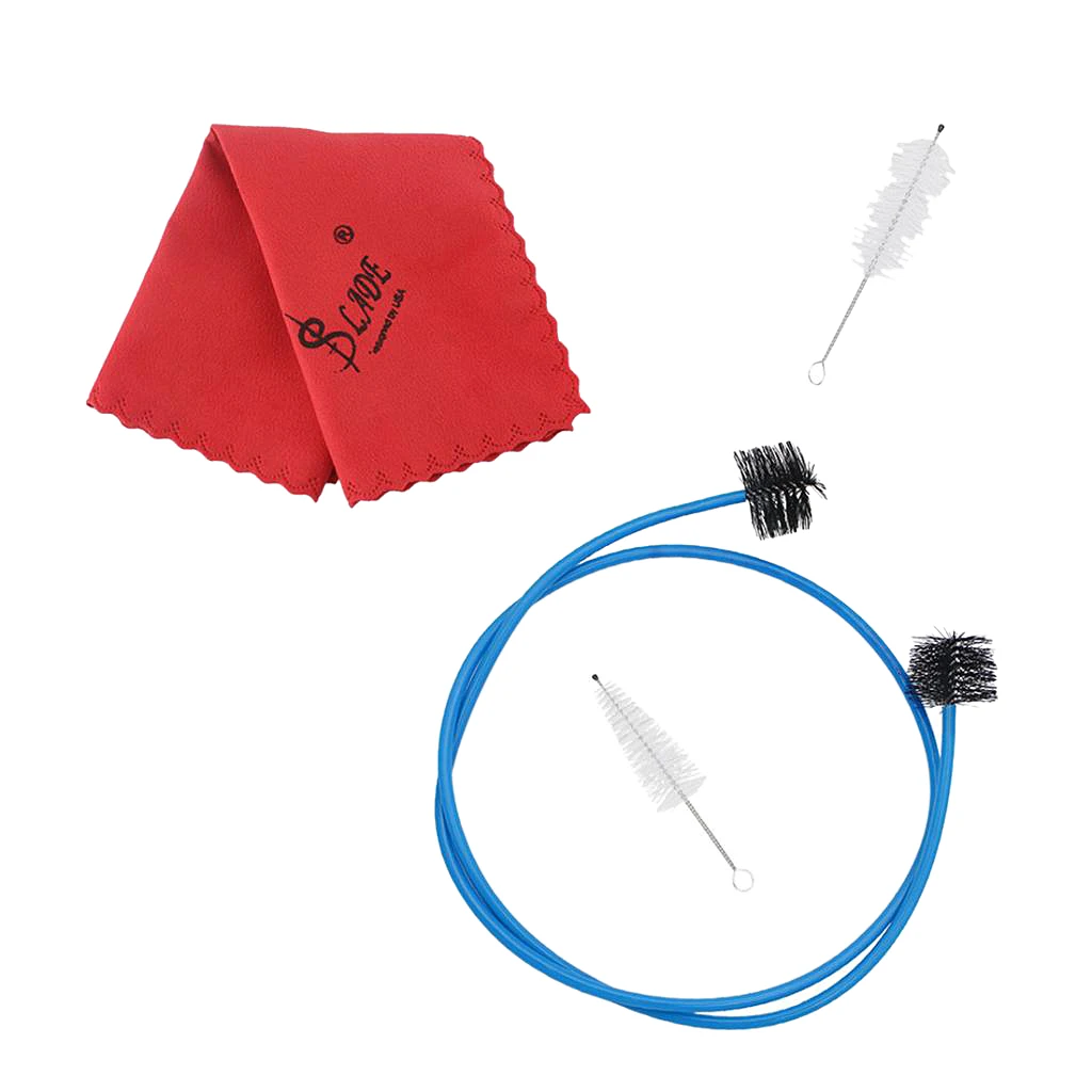 1 Set Trumpet Cleaning Tool - Mouthpiece/Value/Flexible Brush Cleaning Cloth