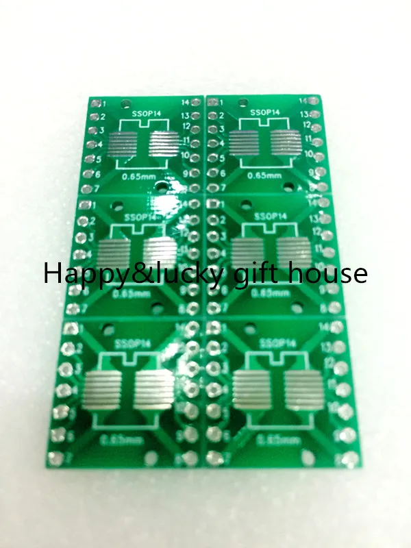 YYT 1.27mm/0.65mm SOP14 turn DIP14 adapter plate tin SMD 1.27 spacing SOP-14 adapter plate