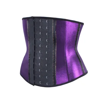 

Nylon Purple 6XL Sweat Sauna Waist Trimmer Belt Body Shaper Trainer Corset Fat Burning Sports Girdles Tummy Control Shapewear