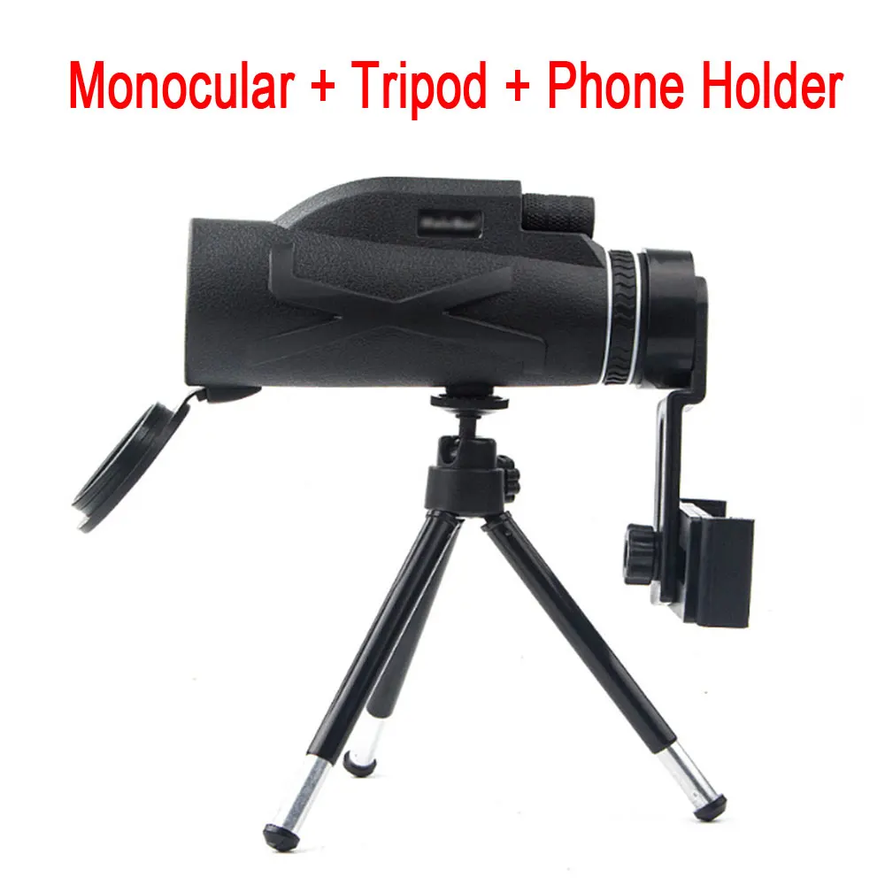 all accessories 80x100 монокуляр ночного видения мощный телескоп с зумом Оптический монокль spyglass для охоты Зрительная труба туристическое снаряжение - Цвет: all accessories