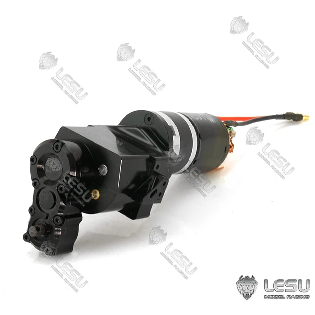 2Speed LESU Metal Transmission Transfer Case 27T Motor Gearbox for 1/14 DIY TAMIYA RC Tractor Truck Dumper Scania Benz VOLVO 3