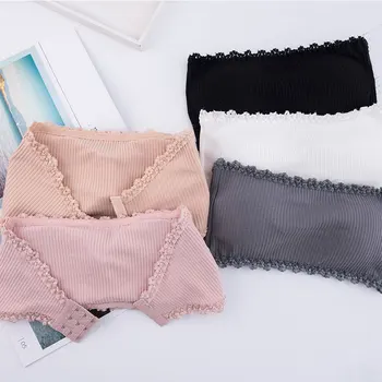 

2020 NEW One-piece Tube Seamless Tops Women Strapless Padded Bra Solid Color Bandeau Tube Top Women Intimates Support Wholesale