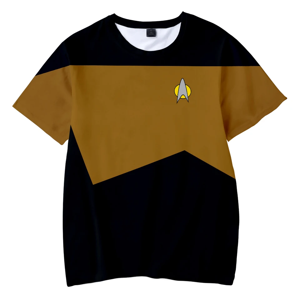 Детская футболка с 3D принтом «Звездный путь» модная весенне-летняя футболка с короткими рукавами для костюмированной вечеринки уличная одежда в стиле Харадзюку