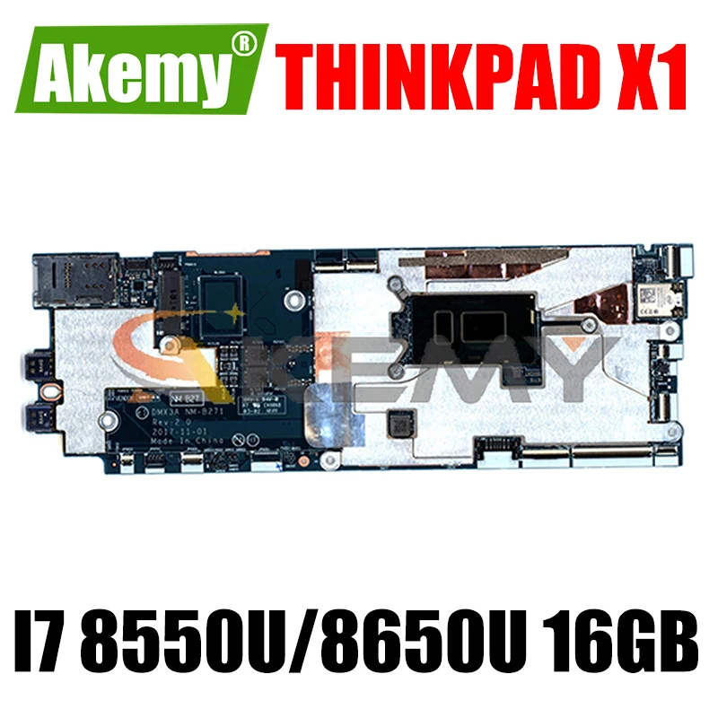 NM-B271 для ThinkPad X1 планшет 3rd Материнская плата ноутбука FRU 01AW882 01AW883 01AW878 01AW876 i7 8550U/8650U