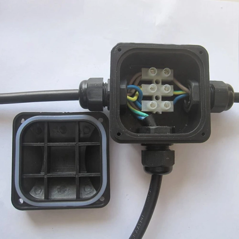 d'água ip68, 3 vias, cabo conector externo