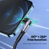 45059-bfb091.jpg cable magnétique 3A Micro USB/type-c 540 pour recharge rapide et données
