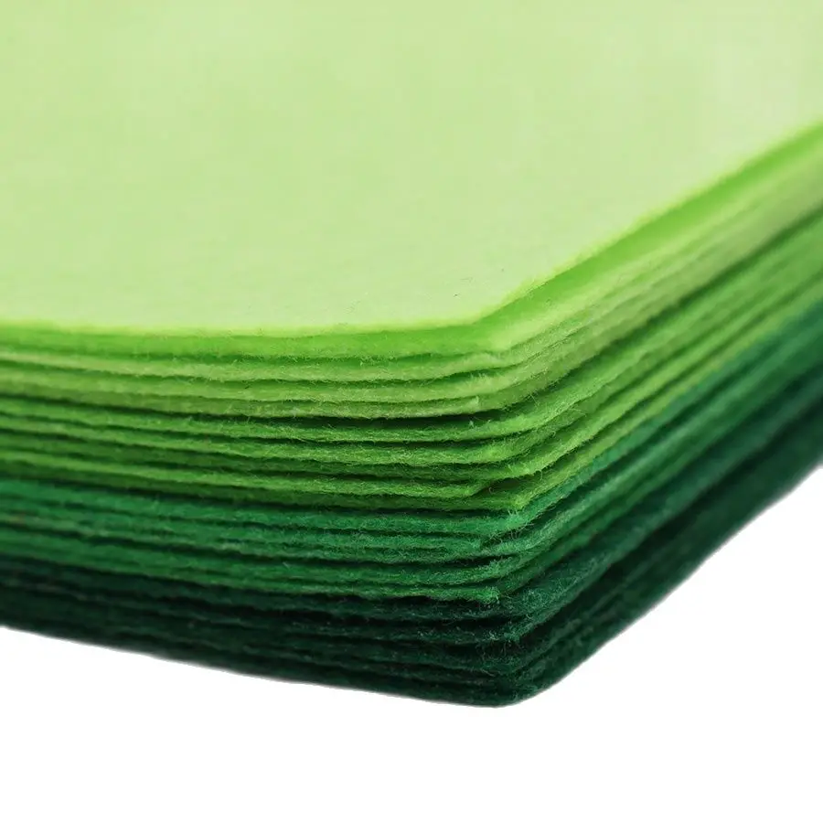 Green Hard Felt Fabric 1mm Thickness Polyester Cloth Of Home