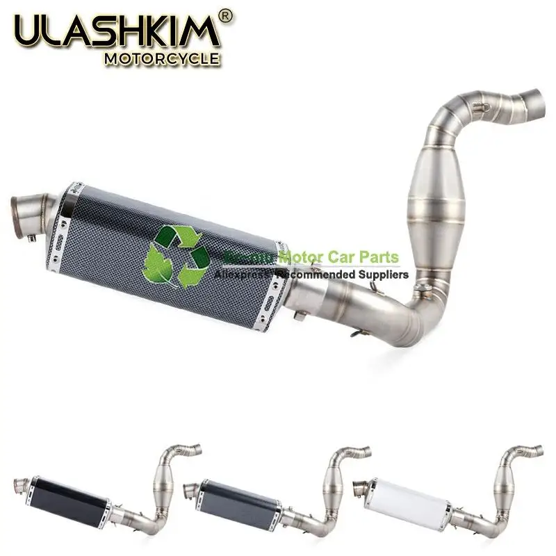 

Motorcycle Full System Exhaust Muffler Escape Slip On for bmw G310R G310GS G 310R G 310GS Middle Contact Pipe