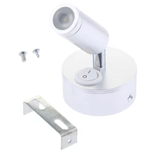 12V 3W Светодиодный точечный светильник для чтения RV Кемпер трейлер Лодка на стену Крепление-3000 K теплый светильник& 6000K холодный светильник