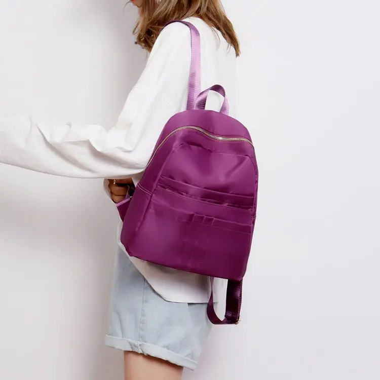 

New Style WOMEN'S Bag Simple Backpack Classic Trend Oxford Cloth Large-capacity Backpack Backpack