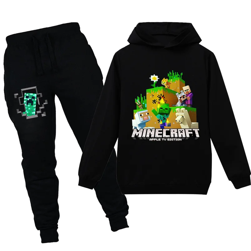 

Minecraft Baby Girls Boys Clothes Long Sleeve Fashion T-shirt+Pants Baby Girl Boy Set Toddler Boy Clothes Boutique Kids Clothing
