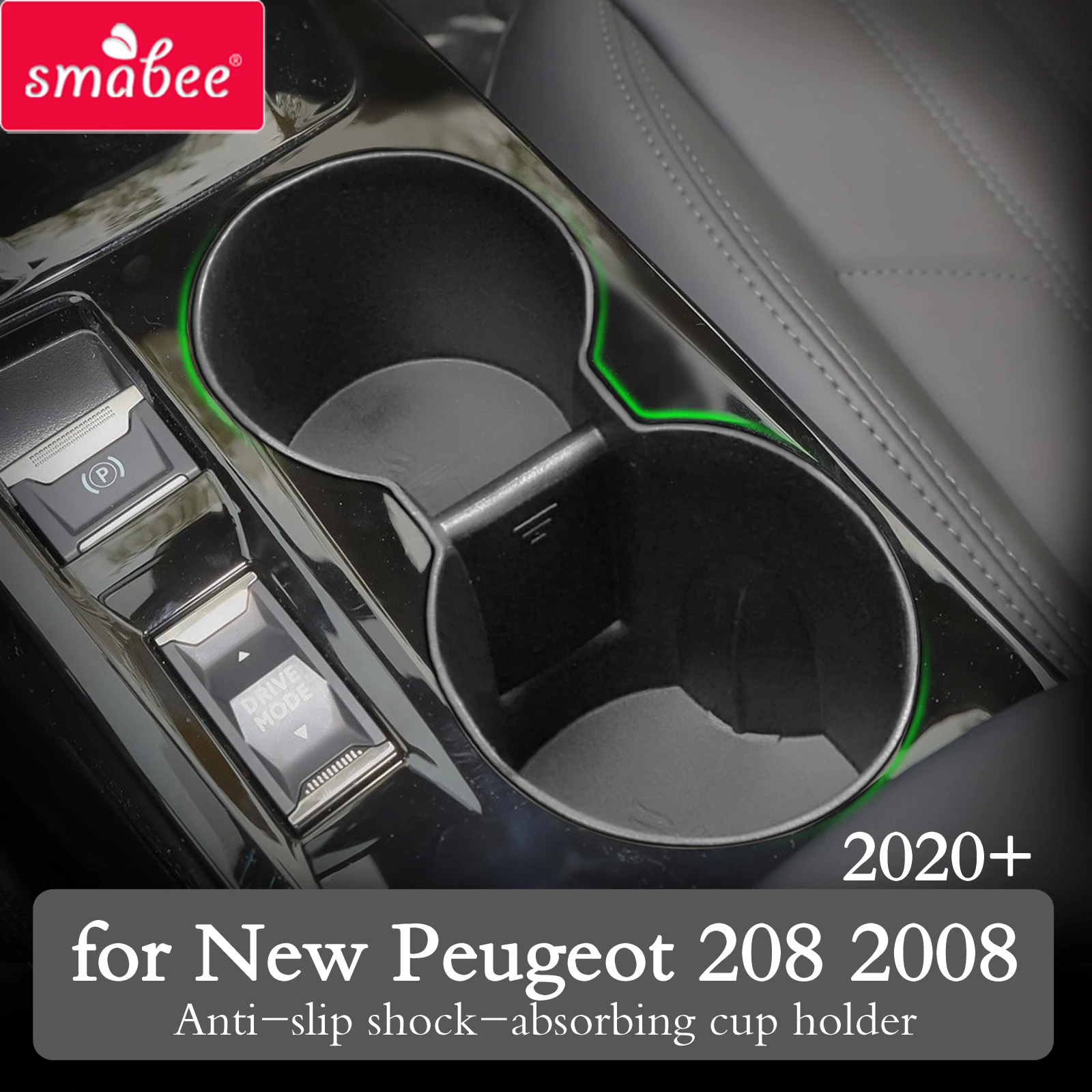Scatola Portaoggetti Per Portabicchieri Per Auto Per Peugeot 2008 E-2008 208 E-208 Gt 2019 - 2022 Accessori Per Custodia Protettiva Fissa Per Bottigli