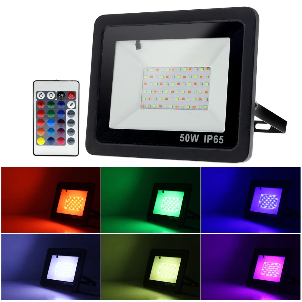 110V/220V RGB светодиодные потолочные светильник 20W 30W 50W 100W наружный Омыватель стены