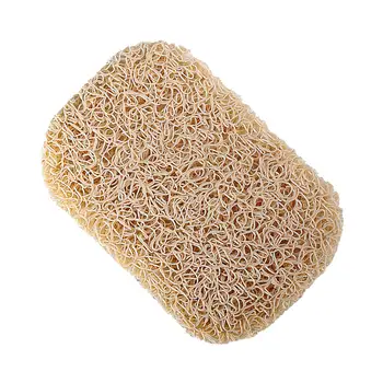

6 Pcs Round Soap Pad Natural Loofah Tray Elevate Ventilation Drain Bathroom Multifunction Soap Cushions Kitchen Home Supplies