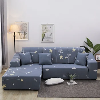 

New L Shaped Stretch Sofa Covers Polyester Loveseat Couch Cover Furniture Protector Chaise Elastic Stretch Corner Sofa Slipcover