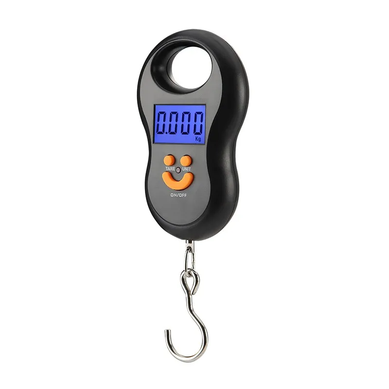 50kg*10g Mini Luggage Scale Libra Weight Balance Digital Electronic Scales Baggage Kitchen Scale Fishing