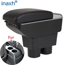 Accoudoir de voiture en cuir PU, boîte de rangement de pièces de rénovation, pour Nissan Tiida, Sylphy Versa Tiida lato, 2007 – 2017