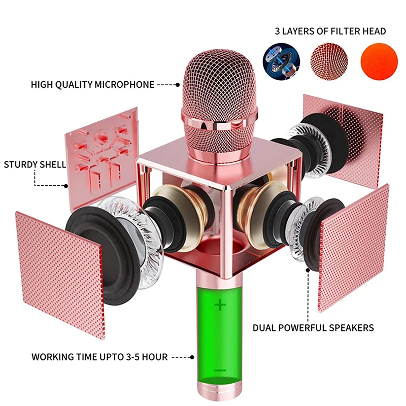 Micro SHOP-STORY Karaoké Sans Fil Fonction Bluetooth