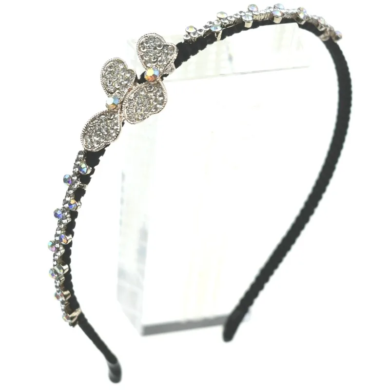 

Корейская мода, хрустальный горный хрусталь, повязка на голову, ручная работа, цветок, Бабочка, бант, пряжка, фантастические аксессуары для волос для женщин, милые девушки