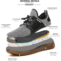 Unisex Ultralight Steel Toe Work Shoes
