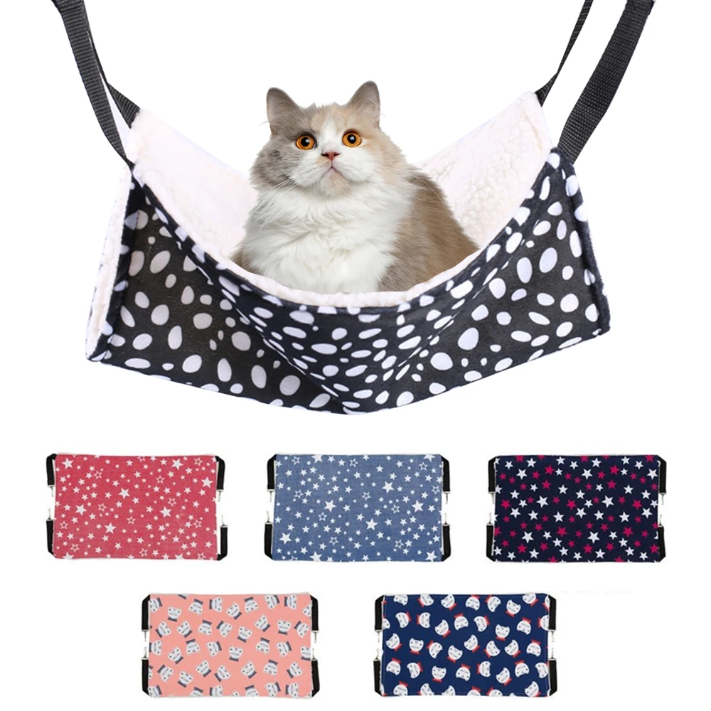 

Cat Bed Hanging Cat Hammock Pet Bed Dog Kennel Available Double-sided Cats Supplies Warm Cats House Dogs Sleeping Bag House Mat