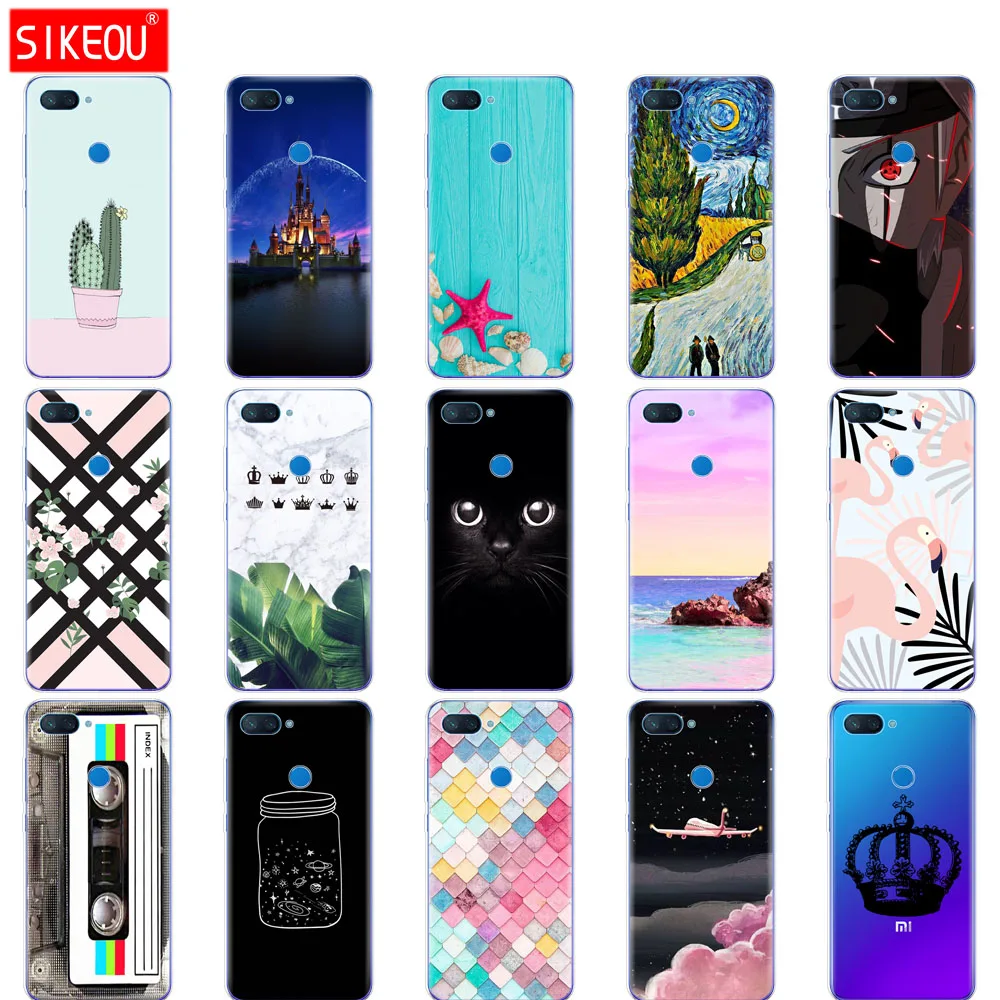 Силиконовый чехол для Xiaomi mi 8 LITE 6 26 дюймов прозрачный ТПУ lite задняя крышка mi8