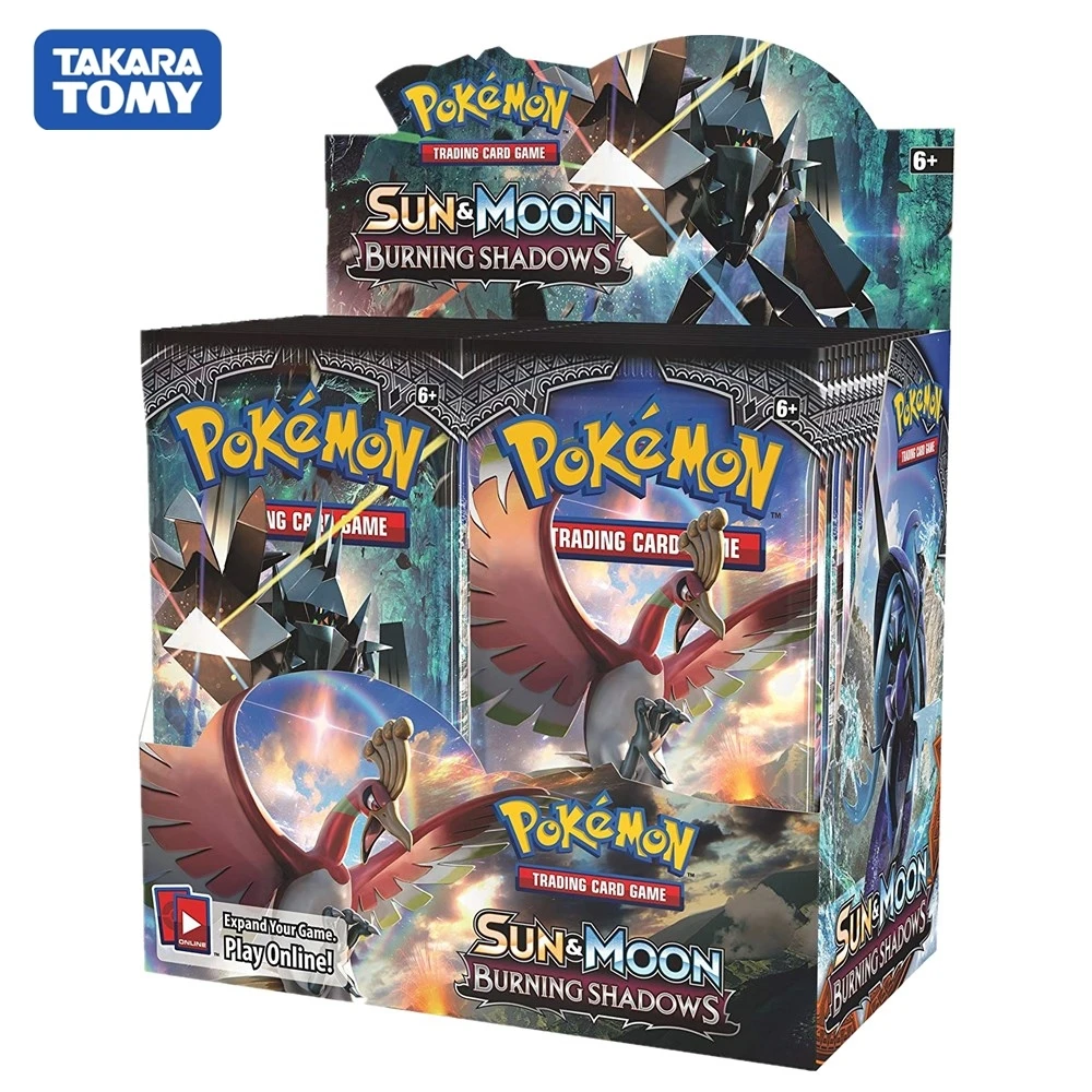 

324pcs/Set Pokemon cards TCG: Sun & Moon Series Burning Shadows Booster Box Collectible Trading Card Game Kids Toys
