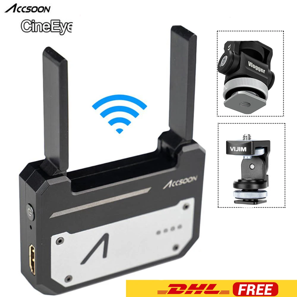 

Accsoon CineEye 5G Wireless Video Transmitter Mini HDMI Wireless Transmission Device for Andriod Phone IOS iPhone iPad