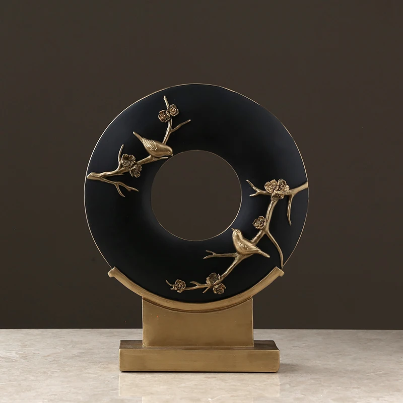 

Nordic Black Duck Ornaments Home Decorations Living Room TV Cabinet Porch Luxury Animal Crafts Furnishings