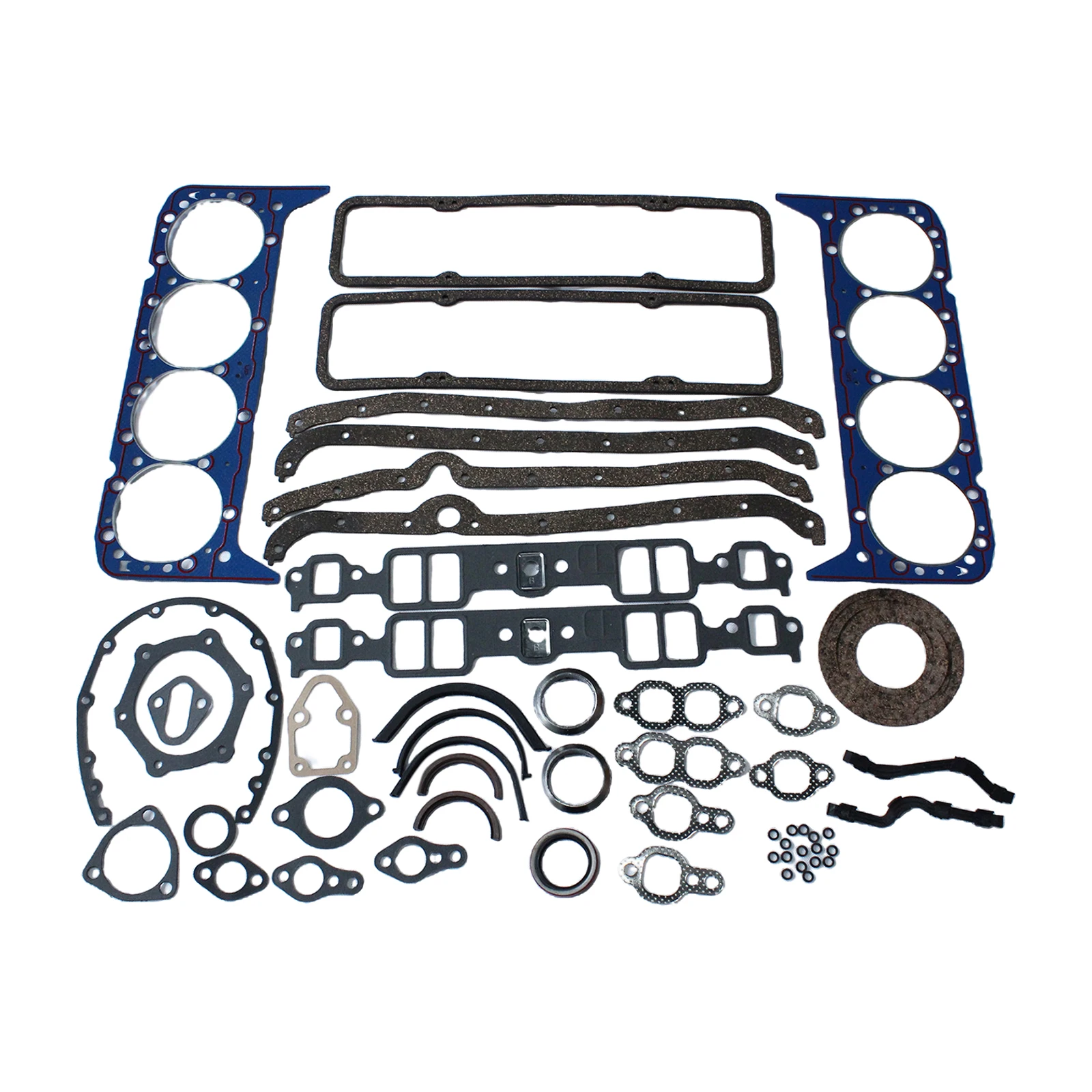 Automotive Car Full Set Overhaul Gaskets for Chevrolet SBC 283 302 350 V8 Engines Rebuilding rubber seal gaskets carburetor carb gaskets washer gasket kit