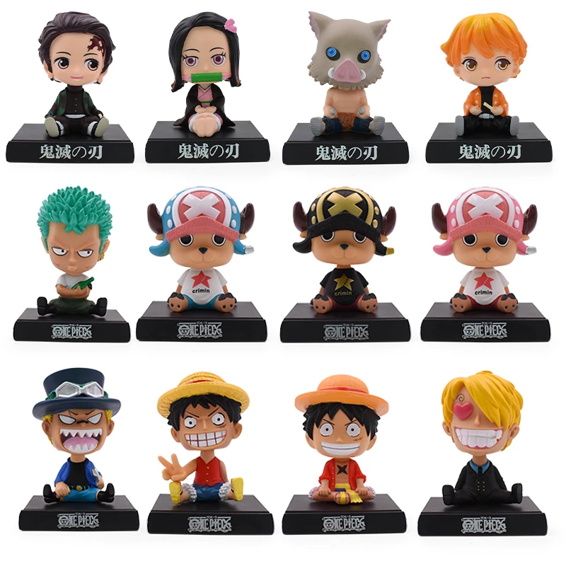 Качающаяся голова цельный держатель для телефона кронштейн Luffy Chopper ПВХ