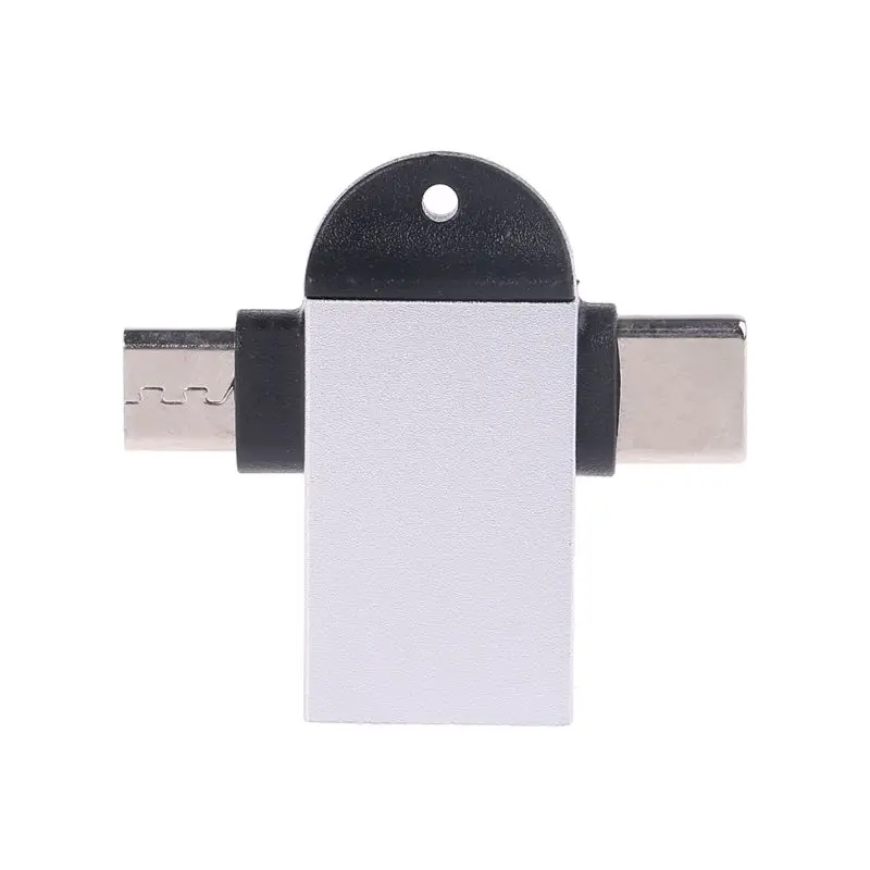 2 в 1 USB 3,0 Micro usb type C OTG адаптер type C конвертер для Xiaomi samsung USB адаптер Android смартфонов