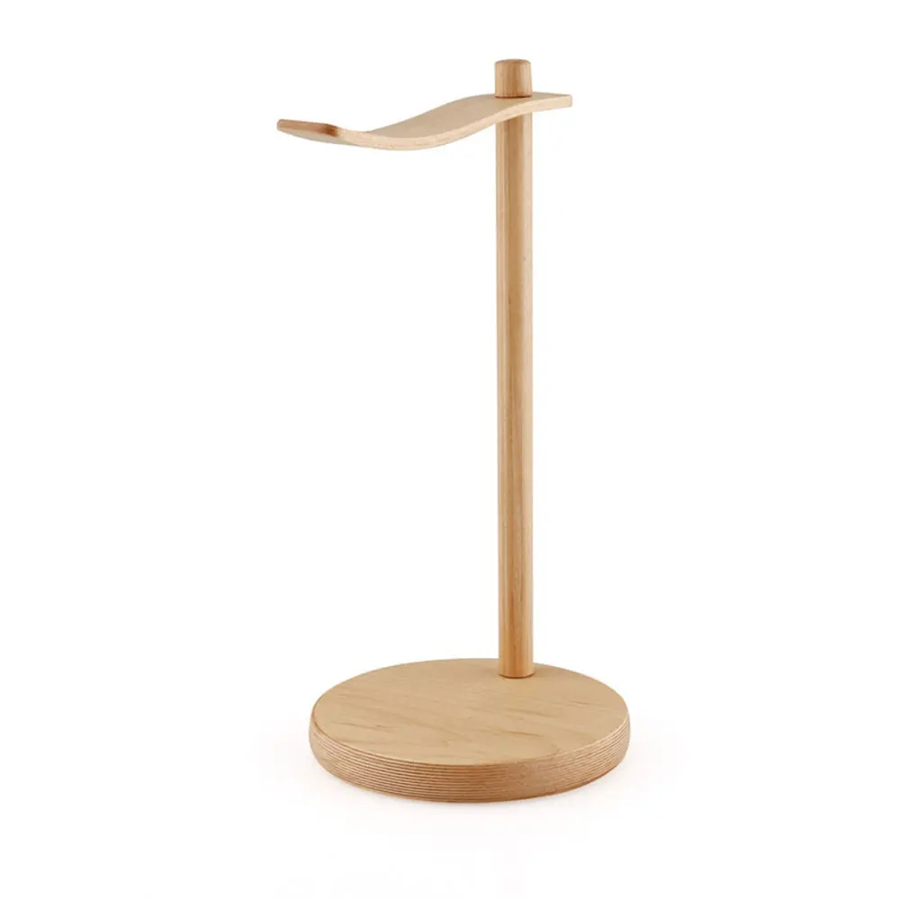 Portable Headphone Holder Wooden Useful Support Stand Headset Show Shelf Universal Headphones Device Accessories