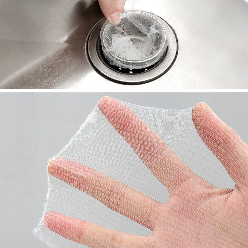 Sac De Crépine D'évier, Filet Jetable De 100 Pièces, Crépine D'évier De