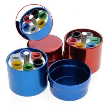 

6 Holes Dental Burs box Aluminium Disinfection Box Case Dental Burs Block Holder Gutta Percha Points Holder Dentist Tools