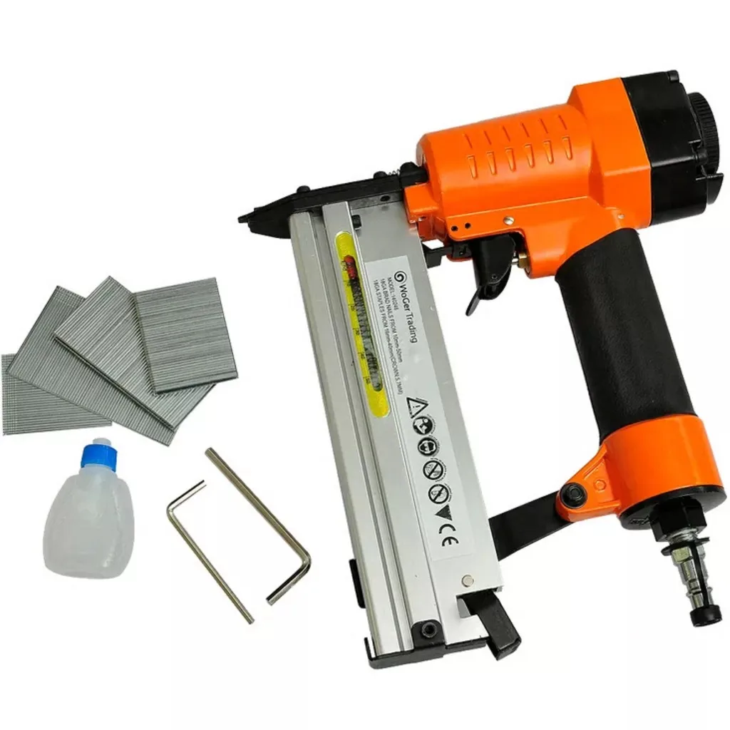 VidaXL 2-In-1 Pneumatic Air Powered Nailer Stapler For Furniture Finish Light Wood Assembly Tools Combined Air Pressure Stapler