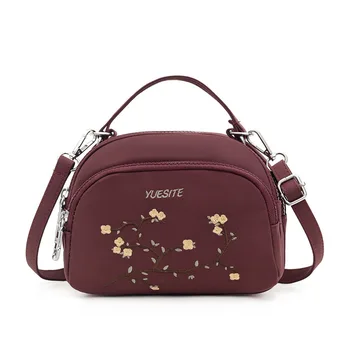 

2020 new bag fashion national style embroidered women's single shoulder diagonal bag canvas bag female shoulder