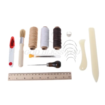 

23Pcs hand Tools Bookbinding Kit Starter Tools Set Bone Folder Paper Ruler Sewing Supplies Drop Shipping