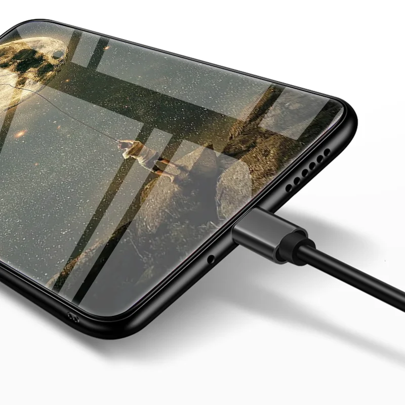 Ночной вид закаленное Стекло мягкие для Samsung Galaxy S8 S9 S10 плюс A50 S10E M10 M20 A70 A30 A20 A40 A8 A9 A7 Note 8 9 J4 чехол