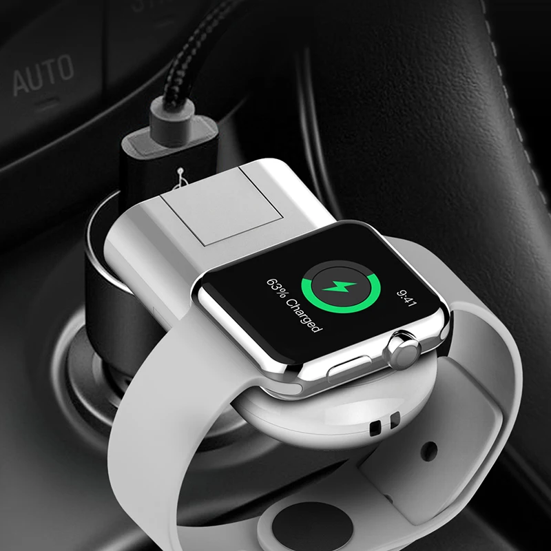 Беспроводная зарядка Apple Watch 2 Вт для iWatch Series 4 3 1 портативные мини USB кабели