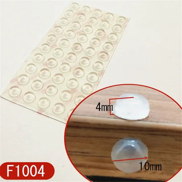 Cabinet Bumpers Door Stops Noisy Bumper Self Adhesive Soft Anti Slip Silicone Rubber Feet Pads  Shock Absorber 50/100/200 Grains F1004
