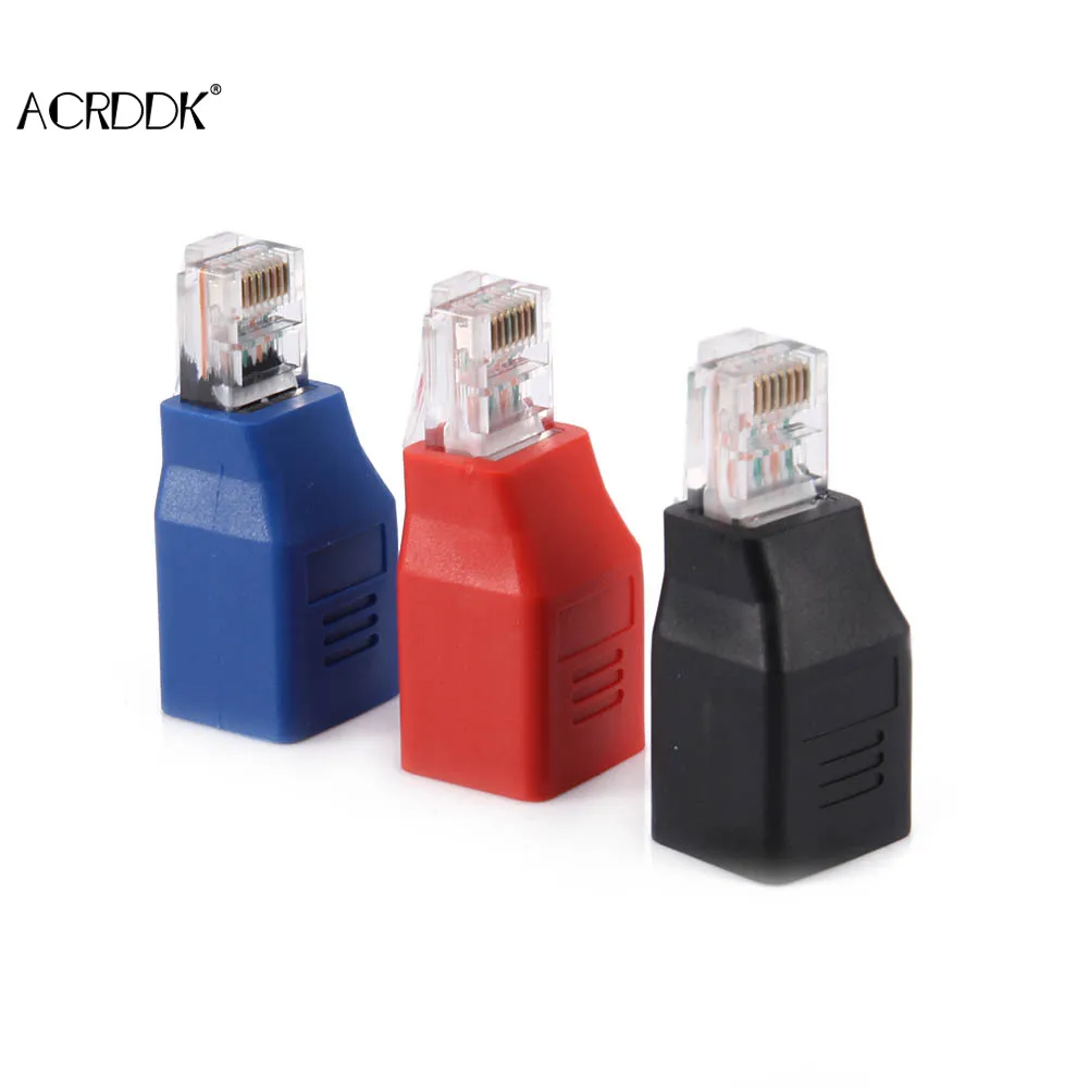 Adattatore Crossover Rj45 M/F Adattatore Cavo Ethernet Incrociato Maschio A Femmina Fc