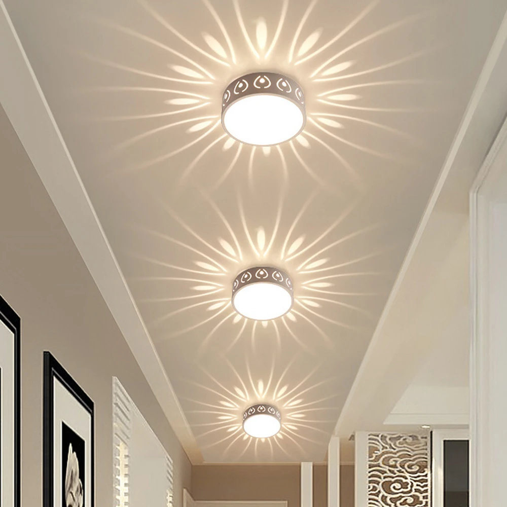 home depot ceiling lights Modern LED Ceiling Lights 3W/5W LED Ceiling Lamp Decoration Shadow Corridor Aisle Lampara Light Fixtures Acrylic star ceiling light