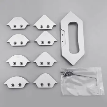 

Router Table Corner Jig Radius Chamfer Profile Templates Kit for Woodworking Engraving Trimming Tool