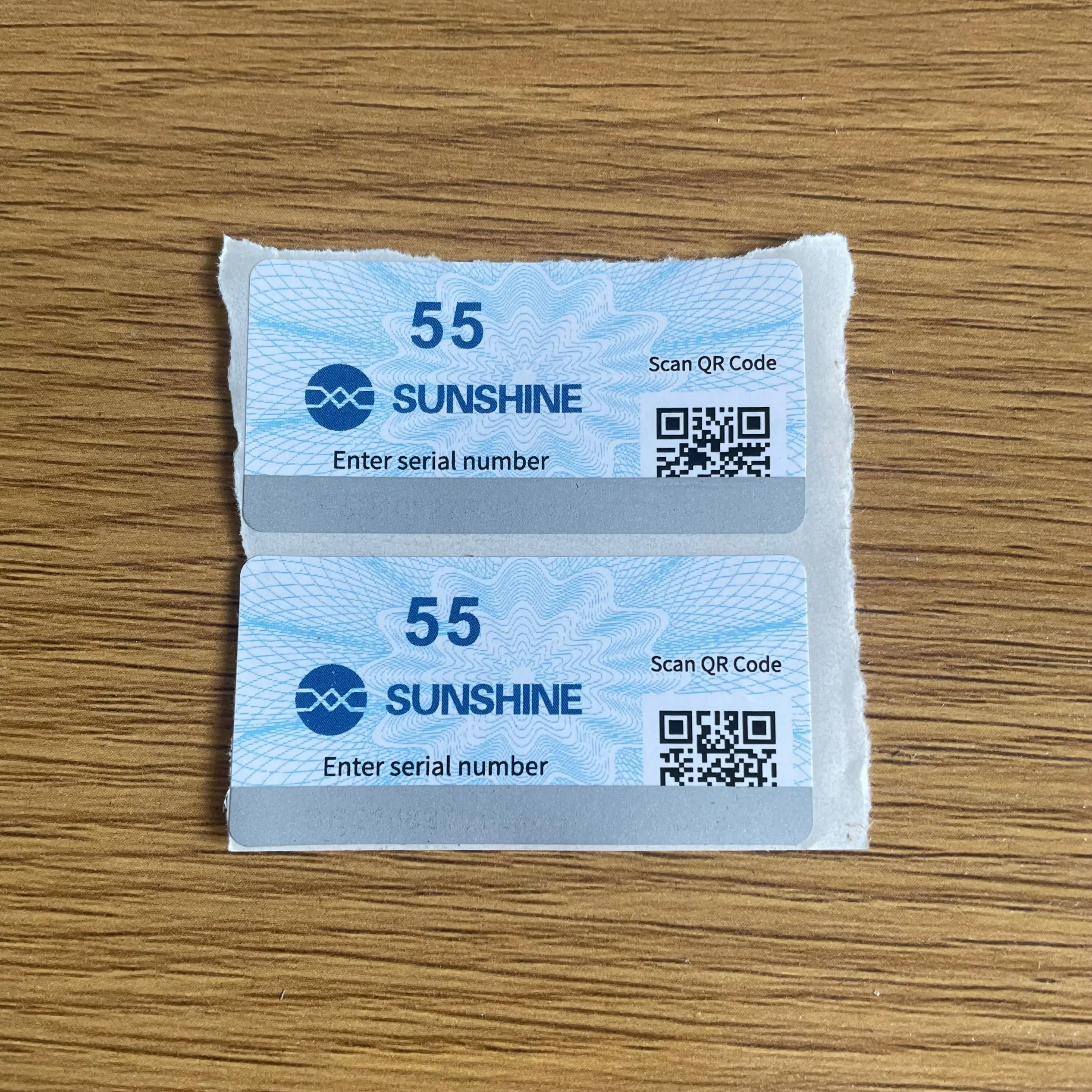 Бесплатная доставка 55-кратное время заряжаемый QR-код для солнечного света