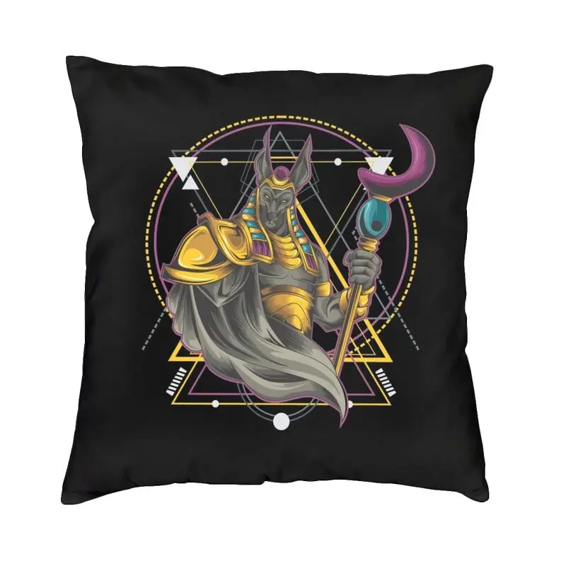 Egyptian Anubis Pharaoh Nordic Throw Pillow Covers Home Decorative Ancient Egypt God Chair Cushion | Дом и сад