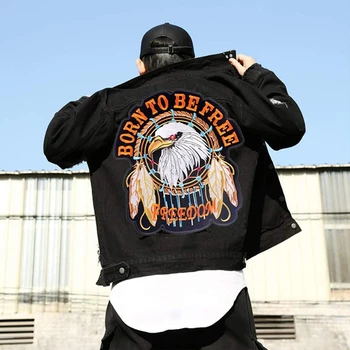 

Clothes Patches Extra Large DIY Badges Backpack Motorcycle Punk Jackets Clothing Back Embroidered Appliques Stickers Accessories
