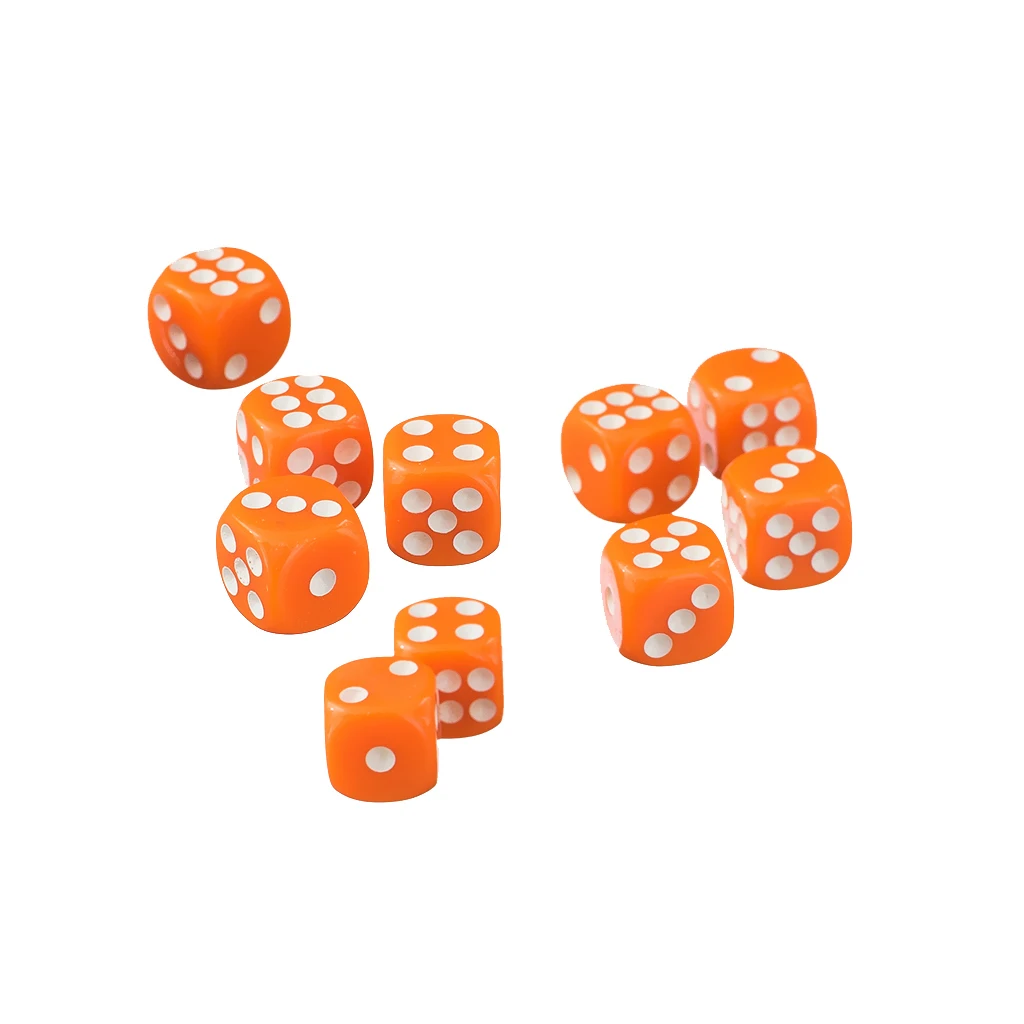 200 шт. непрозрачные шестисторонние игральные кости D6 для D& D RPG игры Реквизит